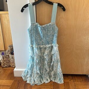 Alice + Olivia Jocelyn smocked mini dress
